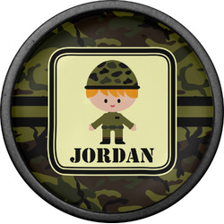 Green Camo Cabinet Knob (Black) (Personalized)