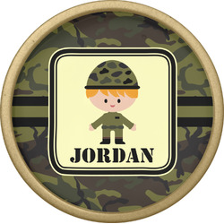 Green Camo Cabinet Knob - Gold (Personalized)