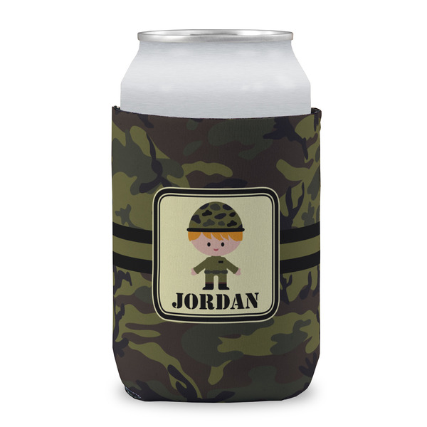 Green Camo Can Sleeve