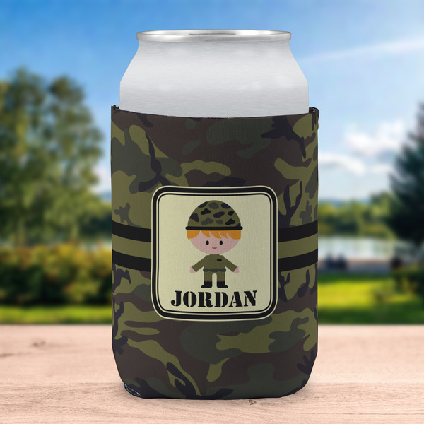 Green Camo Can Sleeve - LIFESTYLE (single)