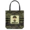Green Camo Canvas Tote Bag - Small - 13"x13" (Personalized)