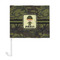 Green Camo Car Flag - Large - FRONT