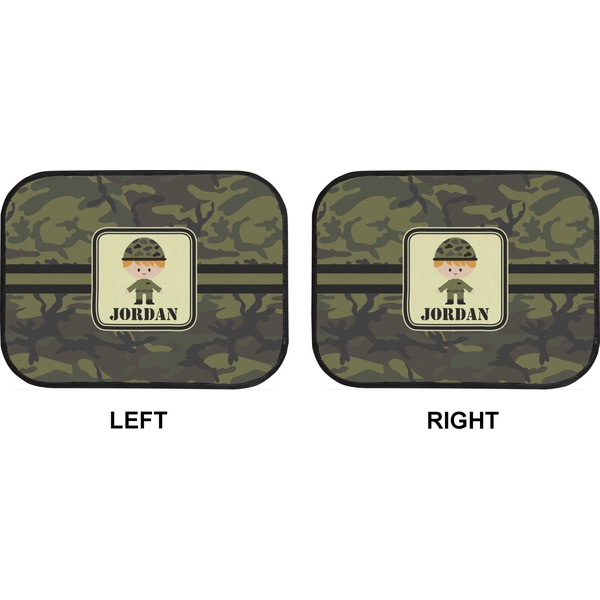 Green Camo Car Floor Mats (Back Seat) (Approval)