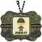 Green Camo Rear View Mirror Decor (Personalized)