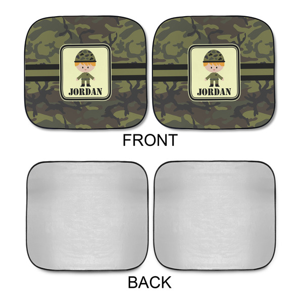 Green Camo Car Sun Shades - APPROVAL