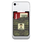 Green Camo 2-in-1 Cell Phone Credit Card Holder & Screen Cleaner (Personalized)