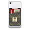 Green Camo 2-in-1 Cell Phone Credit Card Holder & Screen Cleaner (Personalized)