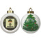 Green Camo Ceramic Christmas Ornament - X-Mas Tree (APPROVAL)