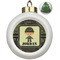 Green Camo Ceramic Ball Ornament - Christmas Tree (Personalized)