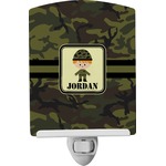 Green Camo Ceramic Night Light (Personalized)