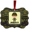 Green Camo Christmas Ornament (Front View)