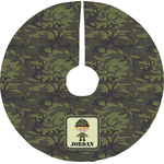 Green Camo Tree Skirt (Personalized)