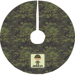 Green Camo Tree Skirt (Personalized)