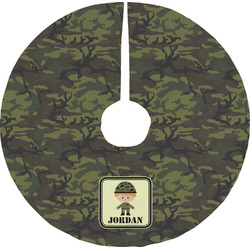 Green Camo Tree Skirt (Personalized)