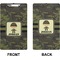 Green Camo Clipboard (Legal) (Front + Back)
