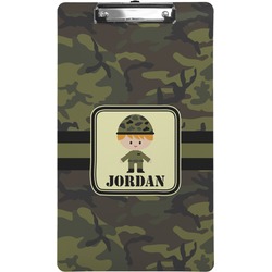 Green Camo Clipboard (Legal Size) (Personalized)