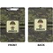 Green Camo Clipboard (Letter) (Front + Back)