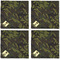 Green Camo Cloth Napkins - Personalized Dinner (APPROVAL) Set of 4