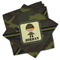 Green Camo Cloth Napkins - Personalized Lunch (PARENT MAIN Set of 4)
