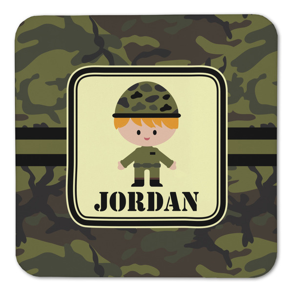 Green Camo Coaster Set - FRONT (one)
