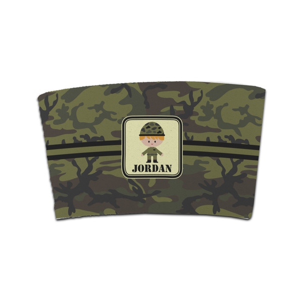 Custom Green Camo Coffee Cup Sleeve (Personalized)
