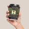 Green Camo Coffee Cup Sleeve - LIFESTYLE