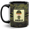 Green Camo 11 Oz Coffee Mug - Black (Personalized)
