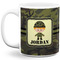 Green Camo 11 Oz Coffee Mug - White (Personalized)