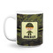 Green Camo Coffee Mug - 11 oz - White