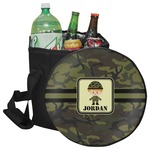 Green Camo Collapsible Cooler & Seat (Personalized)