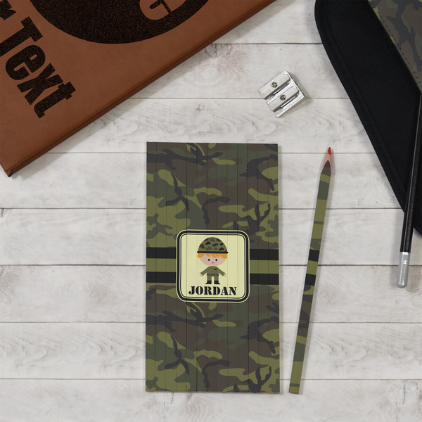 Green Camo Colored Pencils - In Context