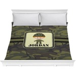 Green Camo Comforter - King (Personalized)