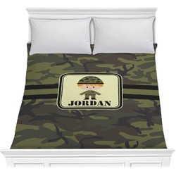 Green Camo Comforter - Full / Queen (Personalized)