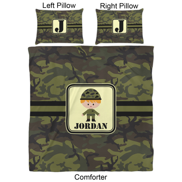 Green Camo Comforter Set - Queen - Approval