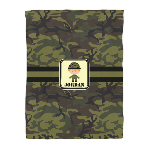 Green Camo Comforter - Twin - Front