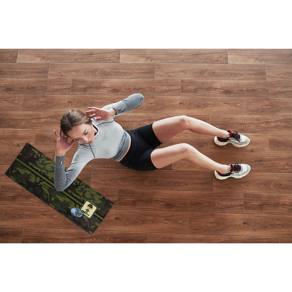 Green Camo Cooling Towel- Lifestyle