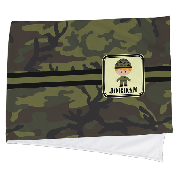 Custom Green Camo Cooling Towel (Personalized)