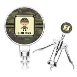 Green Camo Corkscrew (Personalized)