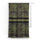 Green Camo Curtain - 50"x84" Panel