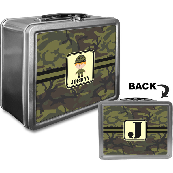 Green Camo Custom Lunch Box / Tin Approval