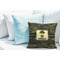 Green Camo Decorative Pillow Case - LIFESTYLE 2