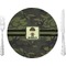 Green Camo 10" Glass Lunch / Dinner Plates - Single or Set (Personalized)