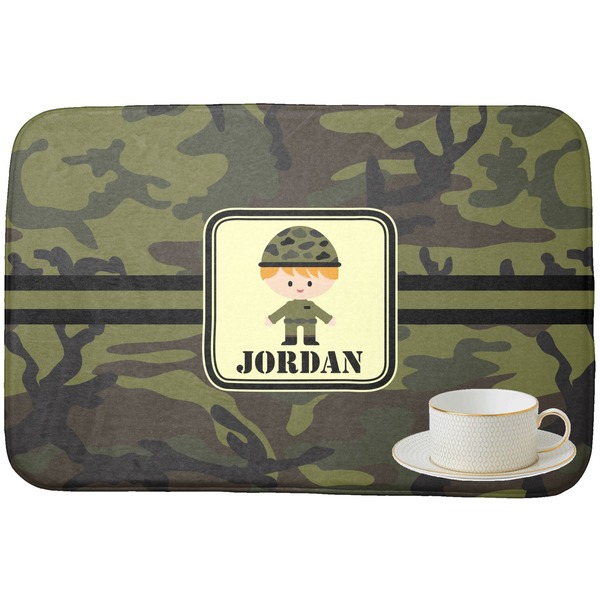 Green Camo Dish Drying Mat