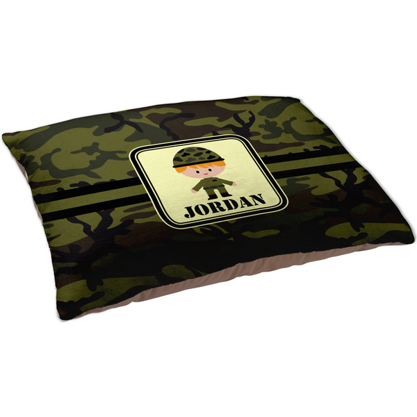 Green Camo Dog Bed - Large