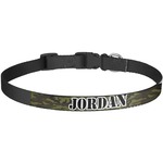 Green Camo Dog Collar - Large (Personalized)