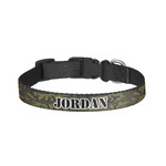 Green Camo Dog Collar - Small (Personalized)