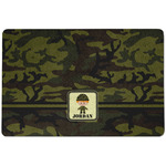 Green Camo Dog Food Mat w/ Name or Text