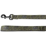 Green Camo Dog Leash - 6 ft (Personalized)
