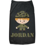 Green Camo Black Pet Shirt (Personalized)