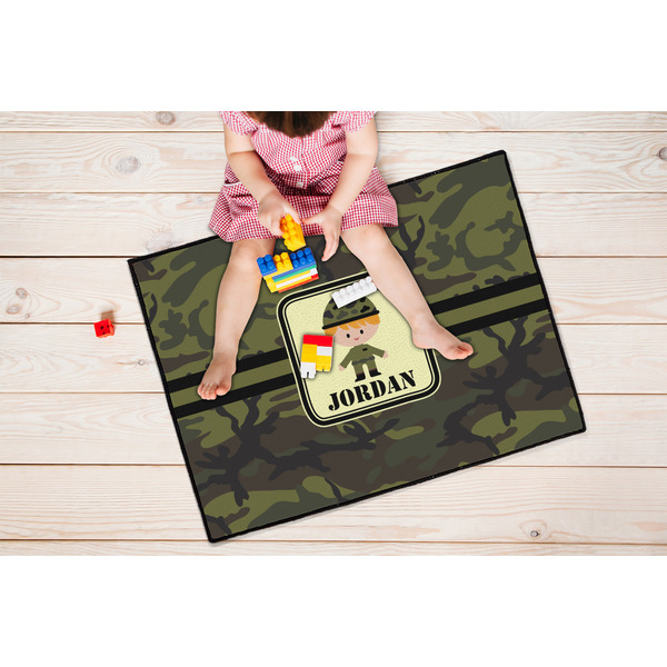 Green Camo Door Mats - LIFESTYLE kid